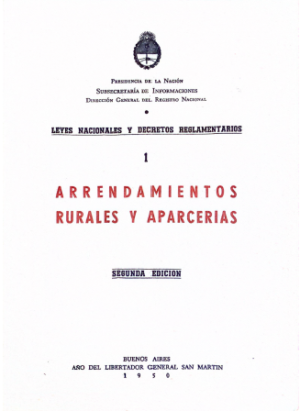 Arrendamientos rurales y aparcerias