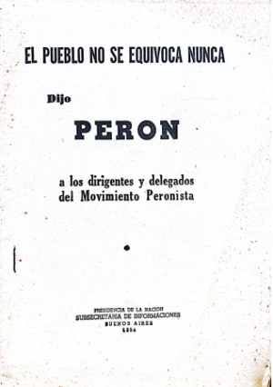 El Pueblo Nunca se Equivoca