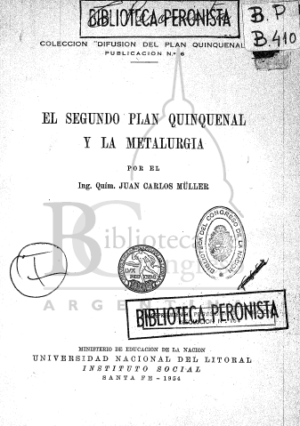 La Metalúrgica Según el Segundo Plan Quinquenal