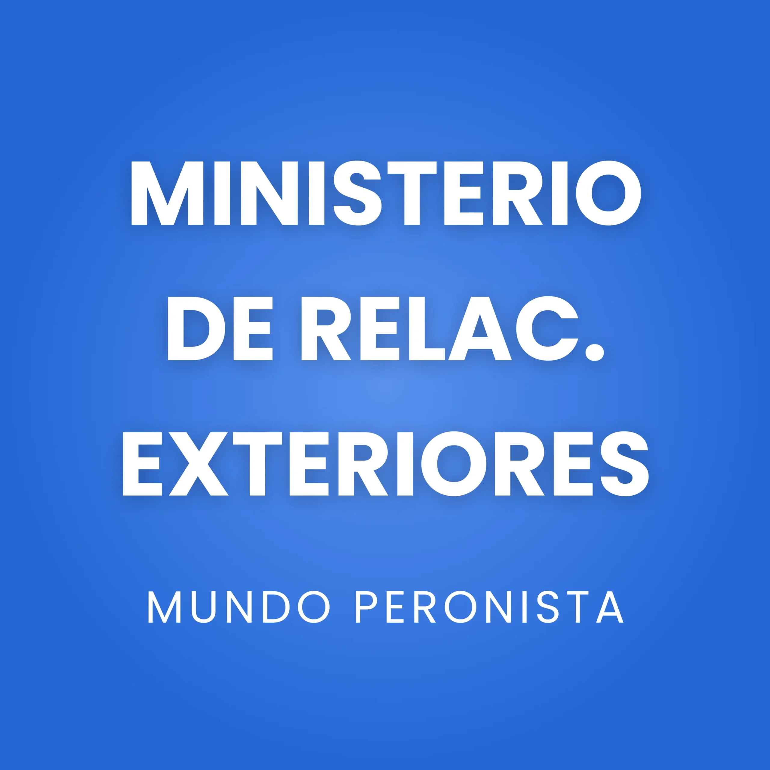 Ministerio de Relaciones Exteriores