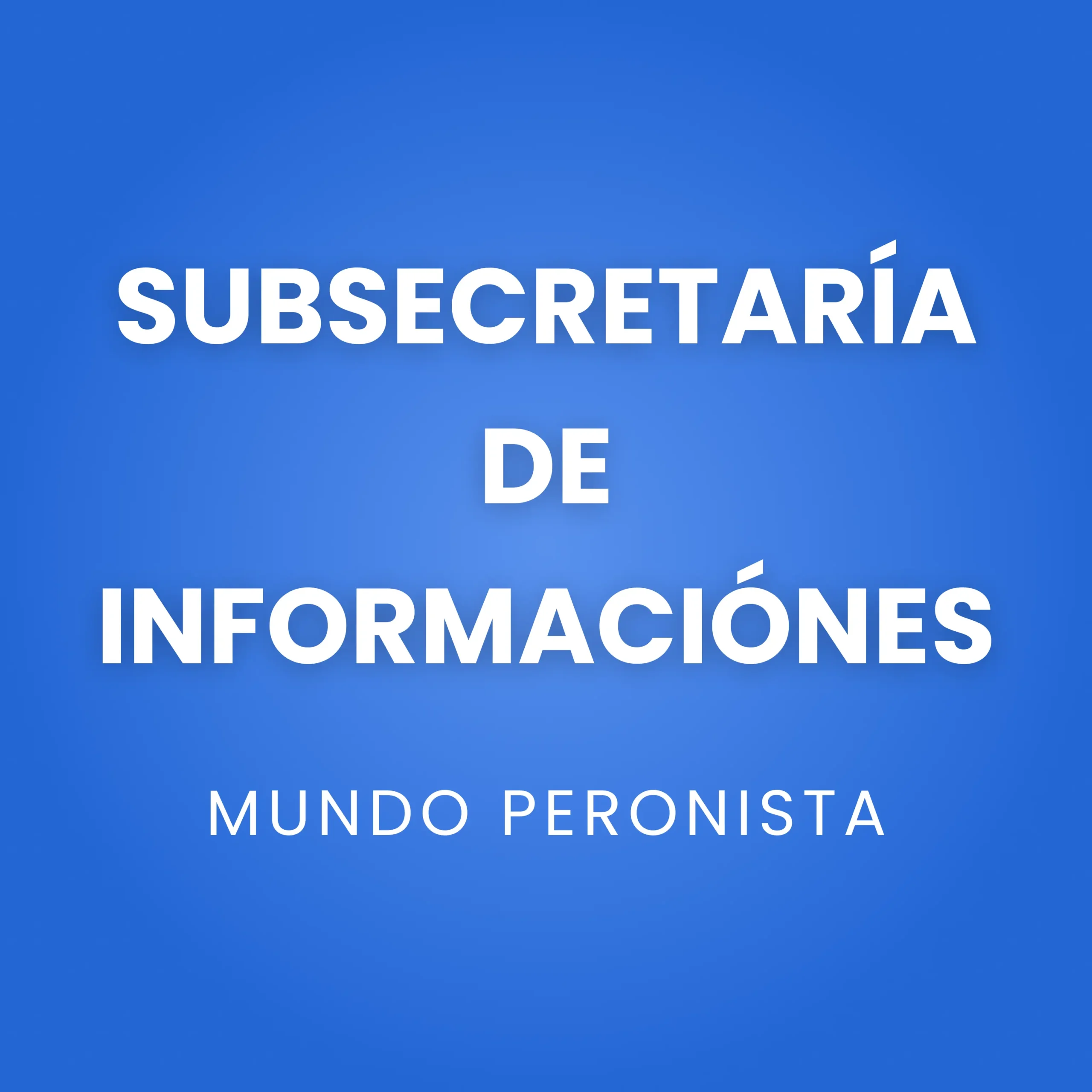 Subsecretaría de Informaciones