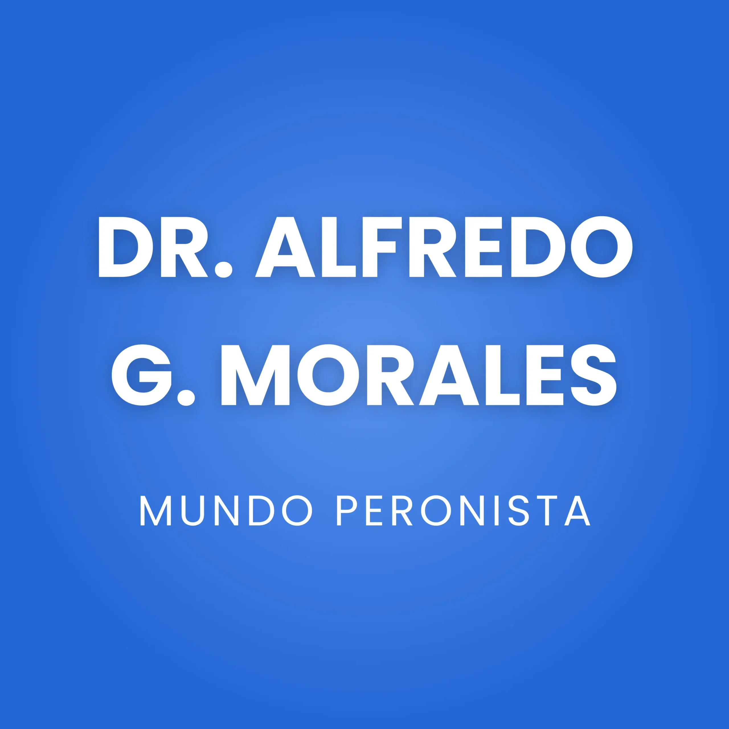 Dr. Alfredo Gómez Morales